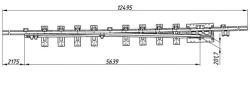 R50 Type Rail with Point for Switches Model 2212.01.010/01/04/05