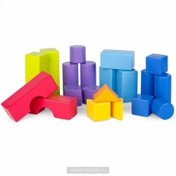 Geometric Shapes Building Block Set / 20 Pieces