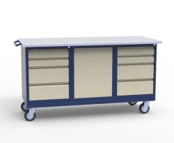 Mobile Workbench on Heavy-Duty Swivel Casters SVM Series