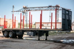 Sliding Platform Semi-Trailer SAV 93182E with Leaf Suspension