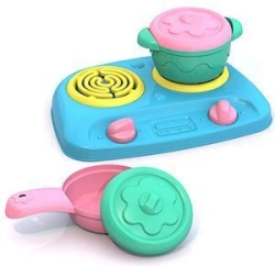 Kids Cooking Set - Skoda (Stove + Pot + Frying Pan + 2 Lids)