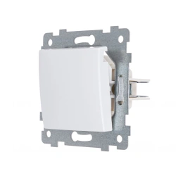Hidden Installation Single-Pole Switch Mechanism "Mariya" S110-437, White