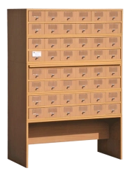 Wooden Catalog Storage Cabinet