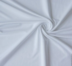 White Cotton Knitted Fabric, Carded 24/1 and 20/1