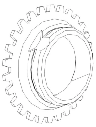 Industrial Gear Component for Chetra Wheel Machines 2701-12-23