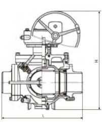 Weldable Ball Valve KSH DN 50-800 PN 1.6-16 MPa