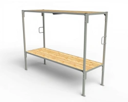 Foldable Metal Bunk Beds for Civil Defense Use