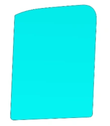 Left Door Glass for GAZ LCV (SG Color) Model 00223TDR03002