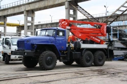 Hydraulic Platform AGP Type 6YN31, Modification 6Y122H on Ural 4320 Chassis