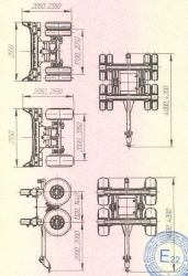 Pipe Transport Trailer UST 94652Z with Adjustable Stands