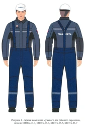 Men's Protective Clothing Set for High Temperature Work Conditions