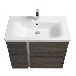 Aquaton Stone 80 Bathroom Vanity in Walnut 1A228201SXC801.A228.2.01S.XC8.0