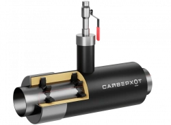 Insulated Tee with Ball Valve for Air Ducts, St 17G1S-U (GOST 20295-85) 820x9.0 - 50 - 2 - PPU PE - MZI