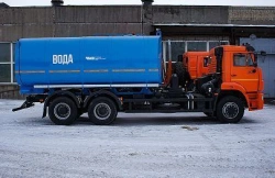 Drinking Water Tank Truck (AЦ) 7074D7-50 on Kamaz 6520-53 Chassis