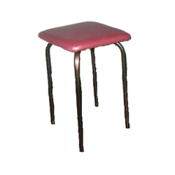 Round Tube Stool with Powder Coating and Cushioning Options