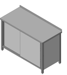 Stainless Steel Table with Foldable Design, Model SKNT