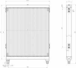 Oil Radiator BR-184B.1013.200 for Hydraulic System Cooling