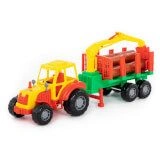 Master Toy Tractor with Log Trailer, Article 35295
