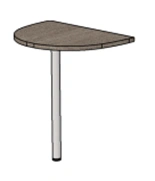 Semi-Circular Extension Table