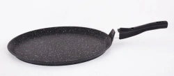 Non-Stick Aluminum Lavash Pan 350mm with Removable Handle - Kukmara Marble Line