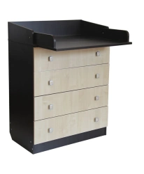 Changing Table and Chest of Drawers Feya 1580 Wenge-Maple, Model 0001041.12