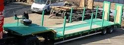 Semi-Trailer for Vehicle Transport 93192N with Pneumatic or Leaf Spring Suspension