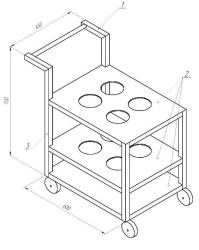 Laboratory Cylinder Trolley ML-TB