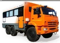 Specialized Passenger Transport Vehicle (Crew Bus) NEFAZ 4208-35 with KAMAZ-5350-D5 Chassis