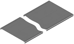 Stair Type Cable Tray Cover KLU 000, Dimensions 150x1500mm to 1000x3000mm