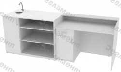 Demonstration Desk B3 900-4000x500-1200x650-1250mm