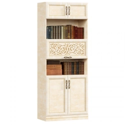 Combined Shelving Unit Alexandria LD 618030.000 (Leather Lento/Rustica)