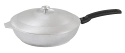 Aluminum Cast Frying Pan 240/60mm with Removable Bakelite Handle - Kukmara