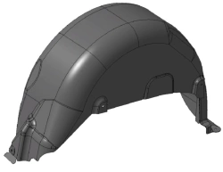 Right Rear Wing Shield for Vehicles M1 and N1 - 9680450280