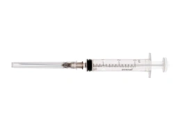 Sterile Single-Use Three-Component Injection Syringe with 22G x 1 Needle, 3ml Capacity