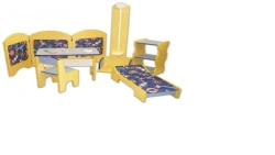 Children's Play Zone Polyclinic with 3-Section Screen