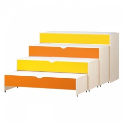 Four-Layer Convertible Children's Bed "Smile