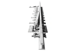 Straight Frame Rail with Curved Spike Type R65 Mark 1/11-1/9