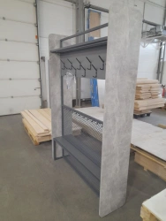 Wall-Mounted One-Sided Coat Rack