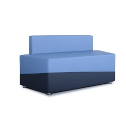 Wooden Frame Two-Seater Bench with Backrest (Left Side), Art. 67448564