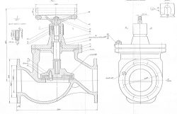 Flanged Non-Return Stop Valve Bronze DN 100, PN 1.0 MPa ITShL.491925.026-02