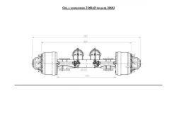 Brake Axle for Trailers 20883