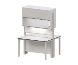 SMARTLAB A90B Laboratory Island Table with Service Stand