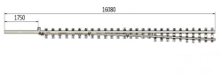 Main Track Rail with Spike for Switch Project 2901.01.000