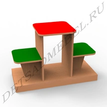 Three-Tier Flower Planter with Central Niche 8.13