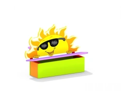 Children's Small Bench for Kindergarten and Playground - DOU 1.01