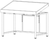 Light Table for Restoration Work - Adjustable Size