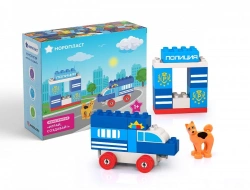 Police Station Building Set - Play and Create (17 Pieces)