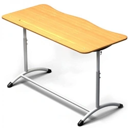 Adjustable Two-Seat Student Desk "Extra