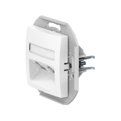 Caduceus Aling Prestige Double Telephone Socket 2xRJ12 6P6C Cat. 3, White, Art. 60131.0