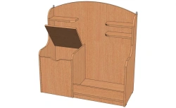 Sports Corner Shelf with Curved Edges Model U-C4